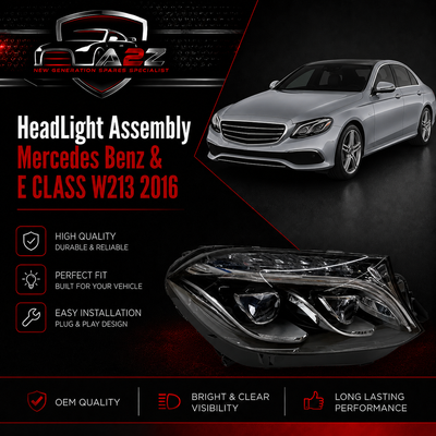 Complet Headlight Headlamp Left Side Compatible With Mercedes & Mercedes Benz & E CLASS W213 2016