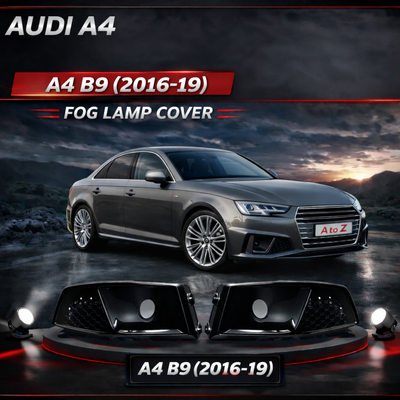 Fog Lamp Cover Set Left 8W0807681J & Right 8W0807682J Compatible With Audi A4 (2016-19) Tag No.24