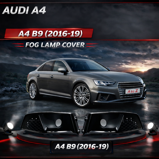 Fog Lamp Cover Set Left 8W0807681J & Right 8W0807682J Compatible With Audi A4 (2016-19) Tag No.24