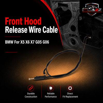 Front Hood Release Wire Cable 51237418204 Compatible With BMW For X5 X6 X7 G05 G06