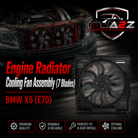 Engine Radiator Cooling Fan Assembly (7 Blades) 17428618240 17427598740 17427533558Compatible With BMW X5 (E70)