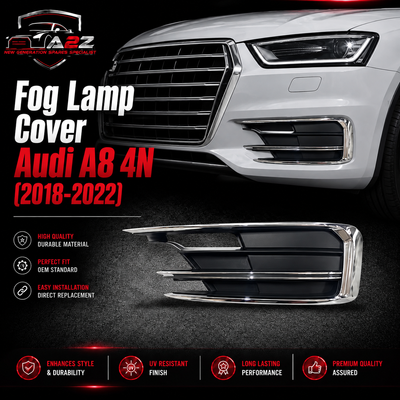 Fog Lamp Cover Left 4N0807679A3FZ & Right 4N0807680A3FZ Compatible With Audi A8 4N (2018-2022) Tag No.65