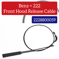 Front Hood Release Cable A2228800059 2228800059 Compatible With Mercedes Benz S W222 S X222 S500L S400L Hybrid S600L S320L S400L S350L OEM