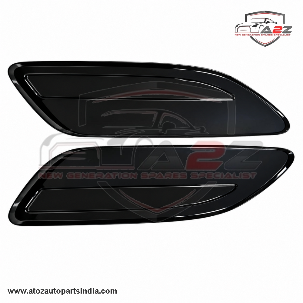 Glossy Black Bonnet Hood Grills Right LR116890 & Left LR116891 Compatible With Land Rover Range Rover Velar - L560 (2017-2024)