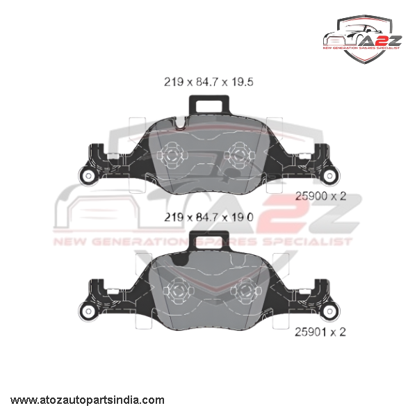 Front Brake Pad 34106883469 2590001  P060107  Compatible With BMW 3 Series G20 G80 G28 & 5 Series G30 F90 & 6 Series Gran Turismo G32 & 7 Series G11 G12 & X5 G05 F95