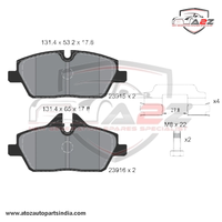 Front Brake Pad 34116772892 2391503  P06034 Compatible With MINI COOPER F55 & MINI F56