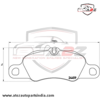 Front  Brake Pad 98135193000  2445901 P65018N P65018 Compatible With PORSCHE 911 Convertible (997)