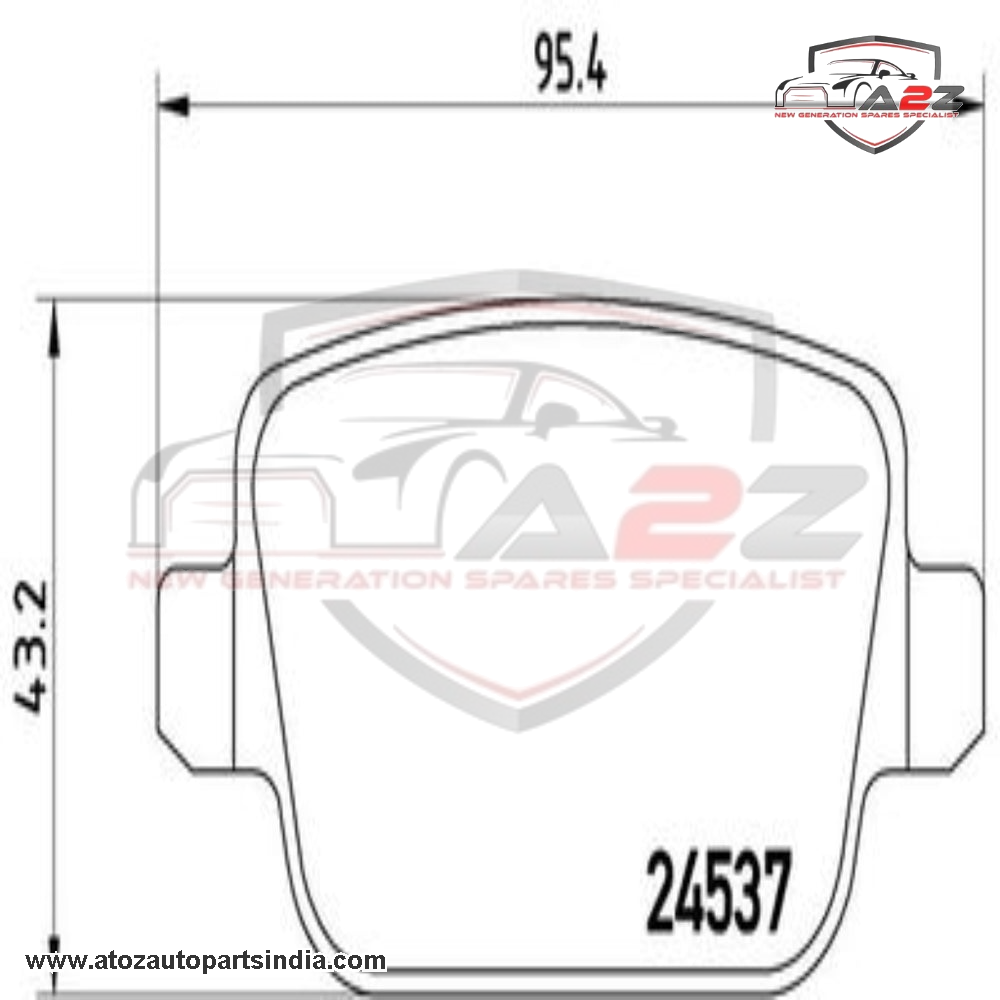 Rear Brake Pad LR023888 2453701 P44016 Compatible With LAND ROVER FREELANDER 2 L359 | LR2