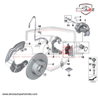 Front Brake Pad Wear Sensor 34356792563 34356792567 Compatible With BMW Z4 Roadster E89