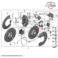 Front Brake Pad Wear Sensor 34356890788 Compatible With BMW 5 Series G30 F90 & 7 Series G11