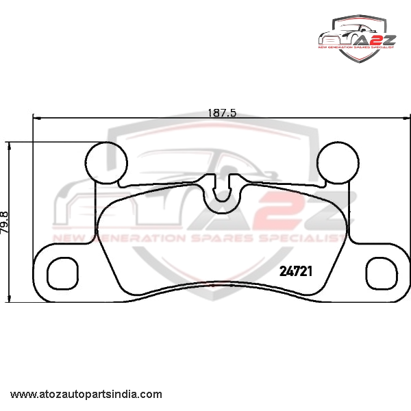 Rear Brake Pad 7P6698451 2472101 P65027 Compatible With AUDI Q7 & PORSCHE CAYENNE 92A