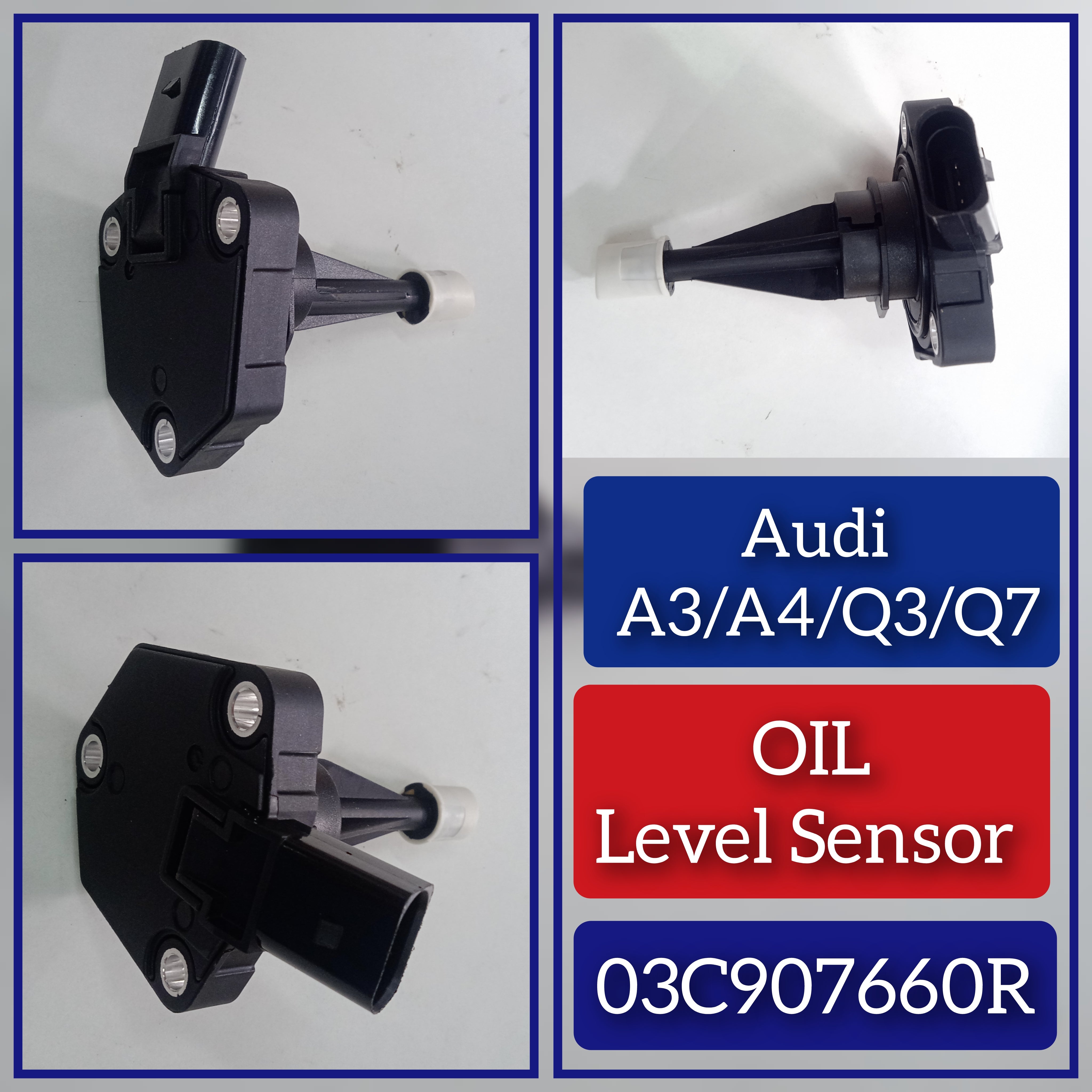Oil Level Sensor 03C907660R Compatible With AUDI A4 B8 (8K2) | A4 / S4  & A5 (8T3) | A5 / S5 & A6 C7 4G2 & A8 D4 4H2 & Q3 & Q7