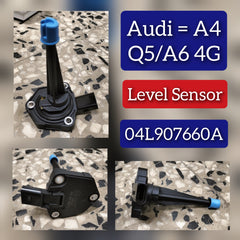 Oil Level Sensor 04L907660A Compatible With AUDI A4 B8 (8K2) | A4 / S4 & A6 C7 (4G2, 4GC) | A6 / S6 & Q5 (8RB)