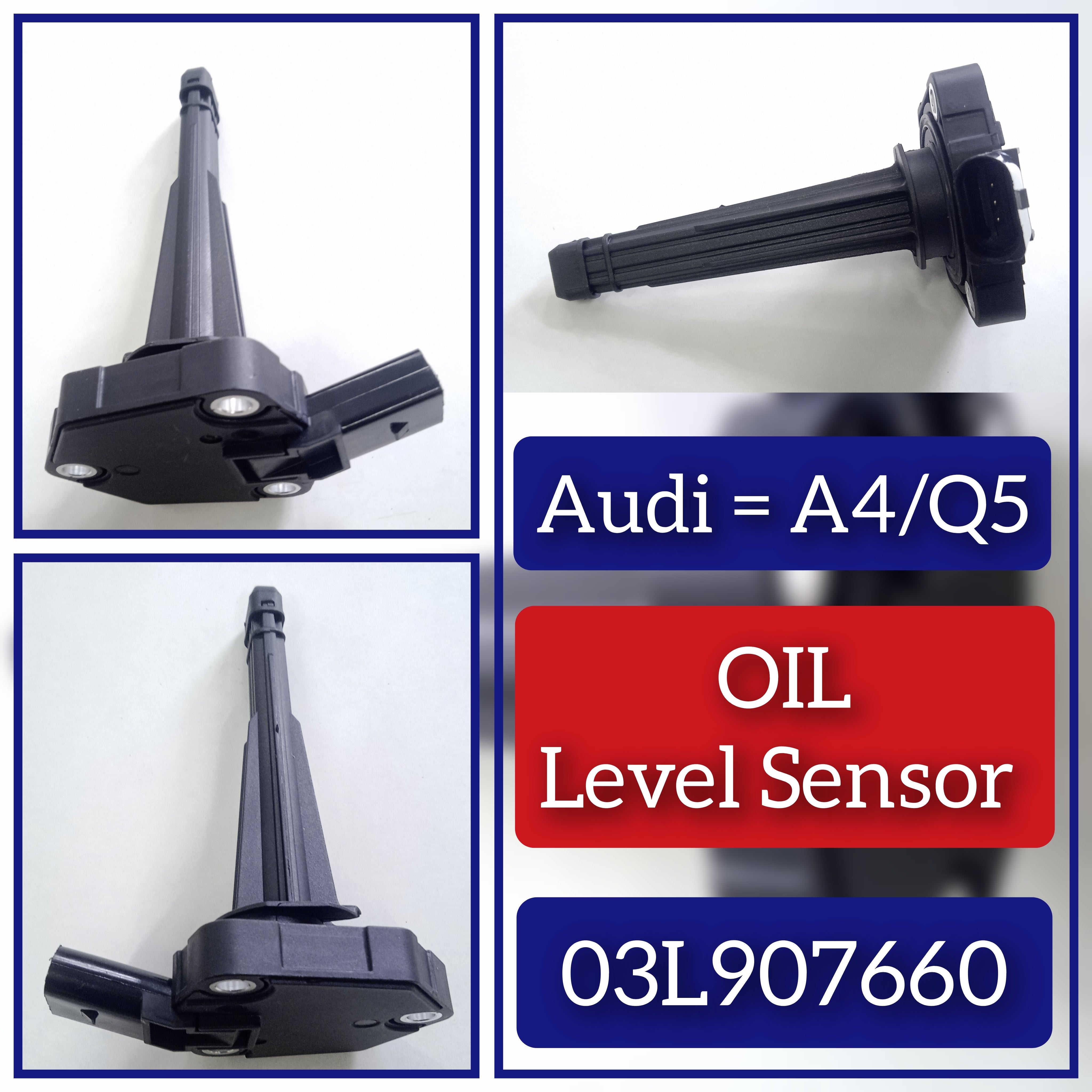 Oil Level Sensor 03L907660 Compatible With AUDI A4 B8 (8K2) | A4 / S4 & Q5 8RB
