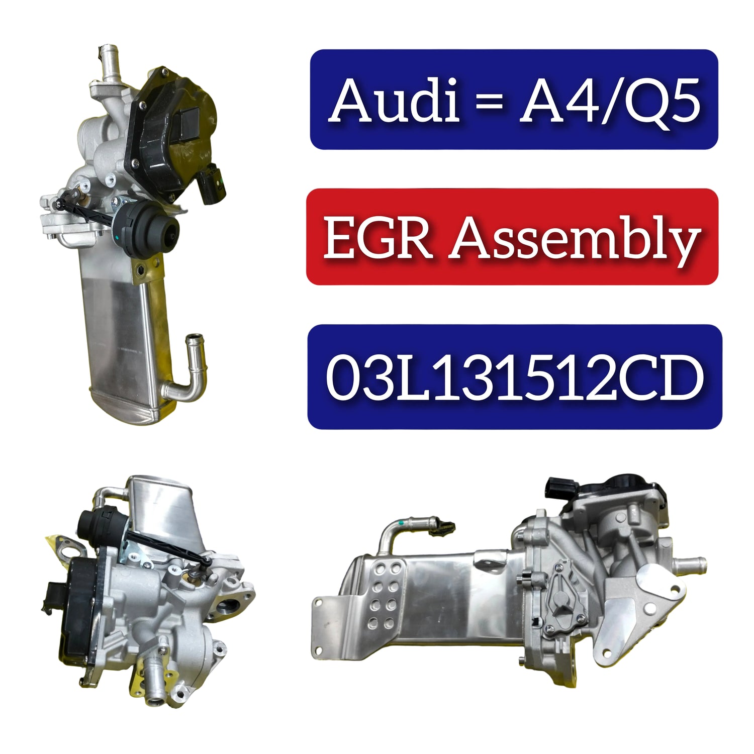 EGR Assembly 03L131512DN 03L131512BQ 03L131512CD 03L131512DT 3L131512DN Compatible With Audi Q5 / A4