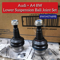 Front Lower Suspension Ball Joint Set 8W0407689B Compatible With AUDI=A4 8W