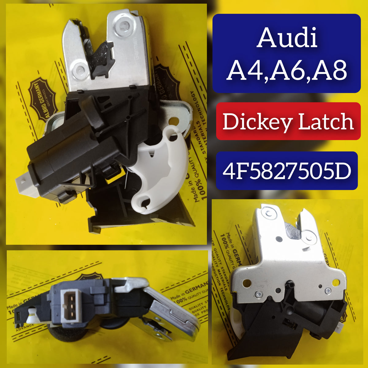 Rear Trunk Lid Lock Latch 4F5827505D Compatible With AUDI A4 A5 A6 A8 & VW PASSAT B6 (3C2) | PASSAT / Magotan & PASSAT B7 (362)