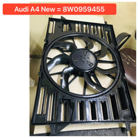 Cooling Radiator Fan Assembly Base 8W0959455M 8W0959455F 8W0959455J Compatible With AUDI A4 B9 (8W2, 8WC) | A4 / S4 & A6 C8 (4A2) & A7 Sportback (4KA) | A7 / S7 & Q7 (4MB, 4MG, 4MQ)