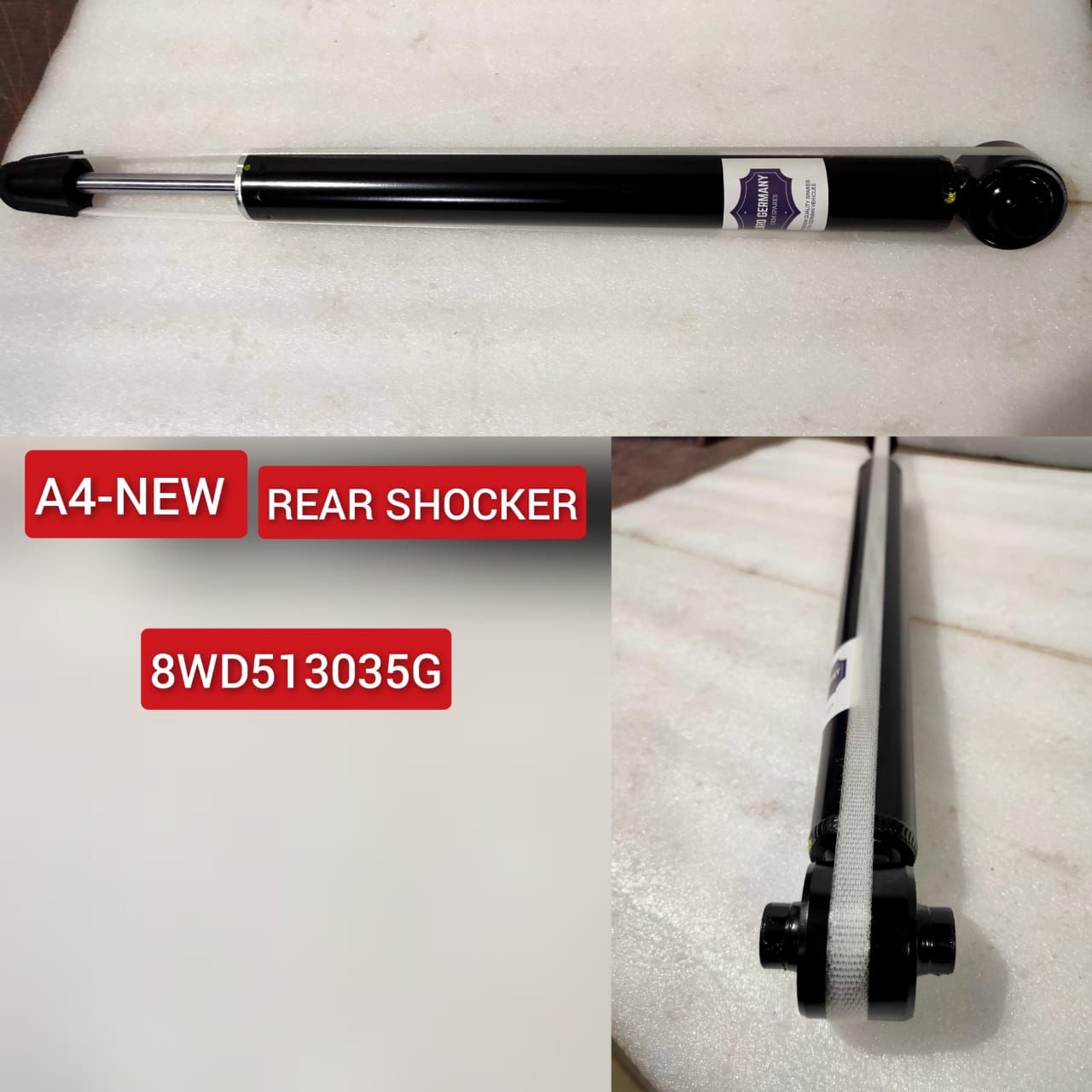 Rear (Left & Right Same)  Shock Absorber 8WD513035G 8WD513035Q Compatible With AUDI A4 B9 (8W2, 8WC) | A4 / S4 (1PCS)