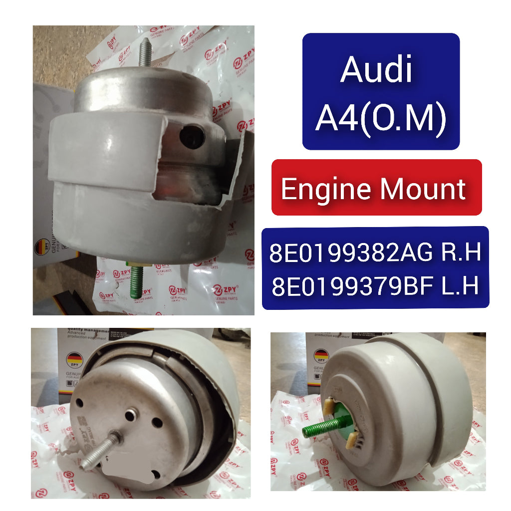 Front Engine  Mount Set Compatible With  Audi A4 Engine Mount Left 8E0199379BF  & Right 8E0199382AG
