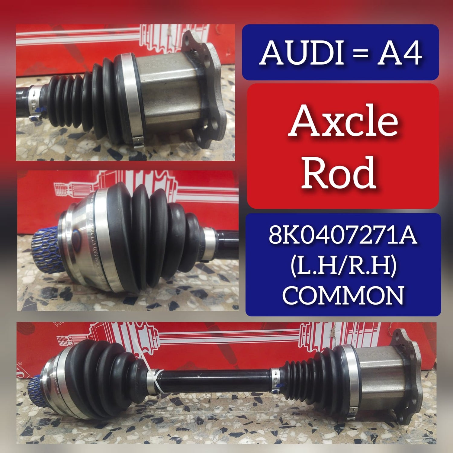 Front Axle Drive Shaft 8W0407271F 8K0407271D 8K0407271Q  Compatible With AUDI A4 B9 (8W2, 8WC) | A4 / S4 A5 Sportback (F5A, F5F) | A5 / S5