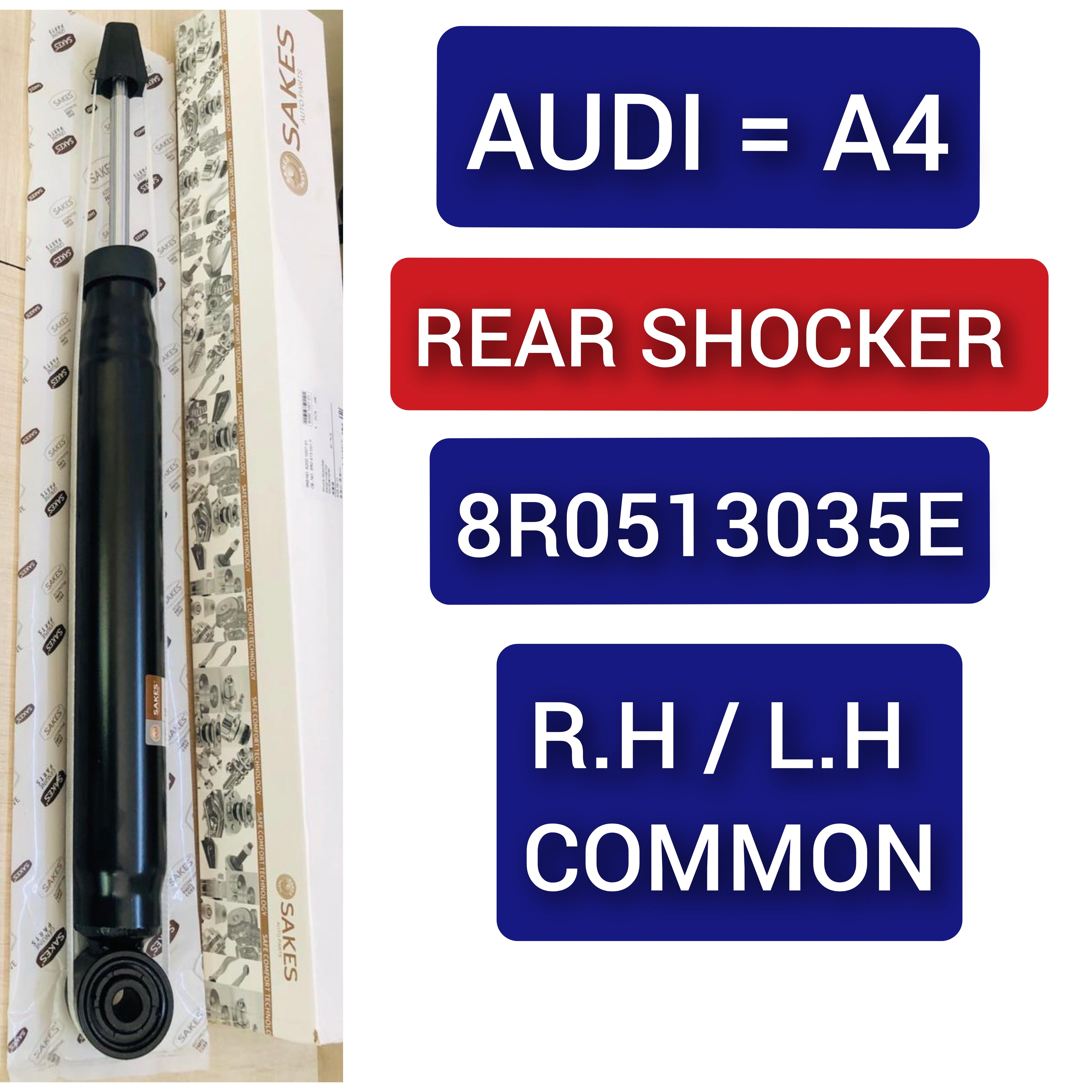 Rear (Left & Right Same) Shock Absorber 8R0513035E 8K051303AG Compatible With AUDI A4 B8 (8K2) | A4 / S4 & Q5 (8RB)  (1PCS)