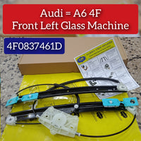 Front Left  Power Window Regulator 4F0837461D 4F0837461A Compatible with AUDI A6 C6 (4F2) | A6 / S6