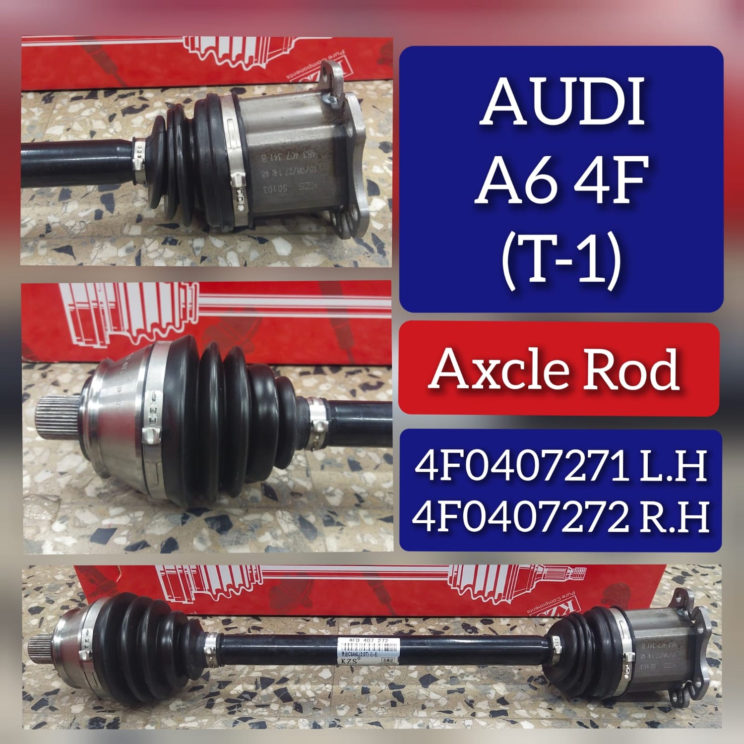 Front Right Axle Shaft 4F0407272 Compatible With AUDI A6 C6 (4F2) | A6 / S6 T-1