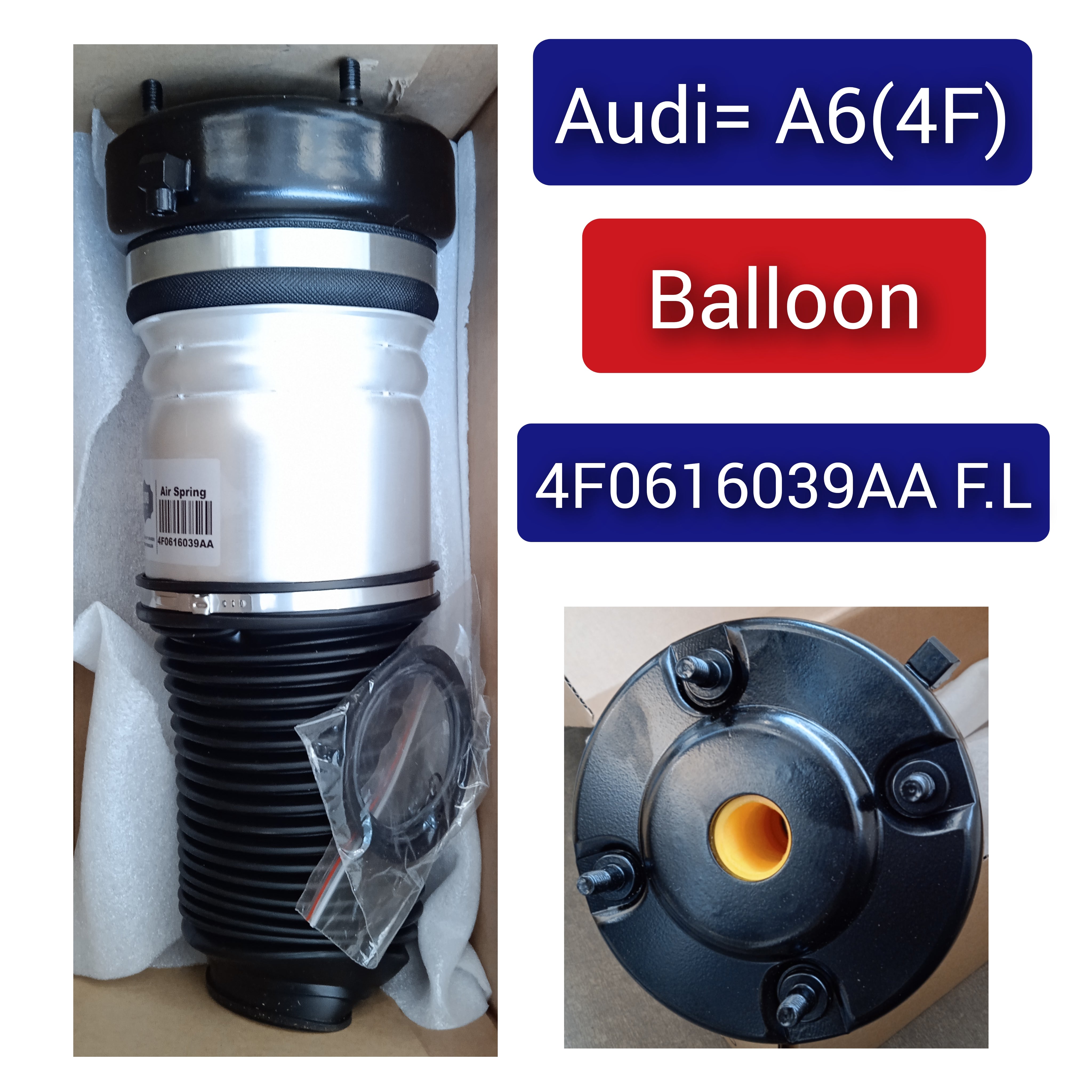 Front Left Air Suspension Shock Absorber 4F0616039AA 4F0616039  4F0616039S 4F0616039T 4F0616039RCompatible With AUDI A6 C6 (4F2) | A6 / S6