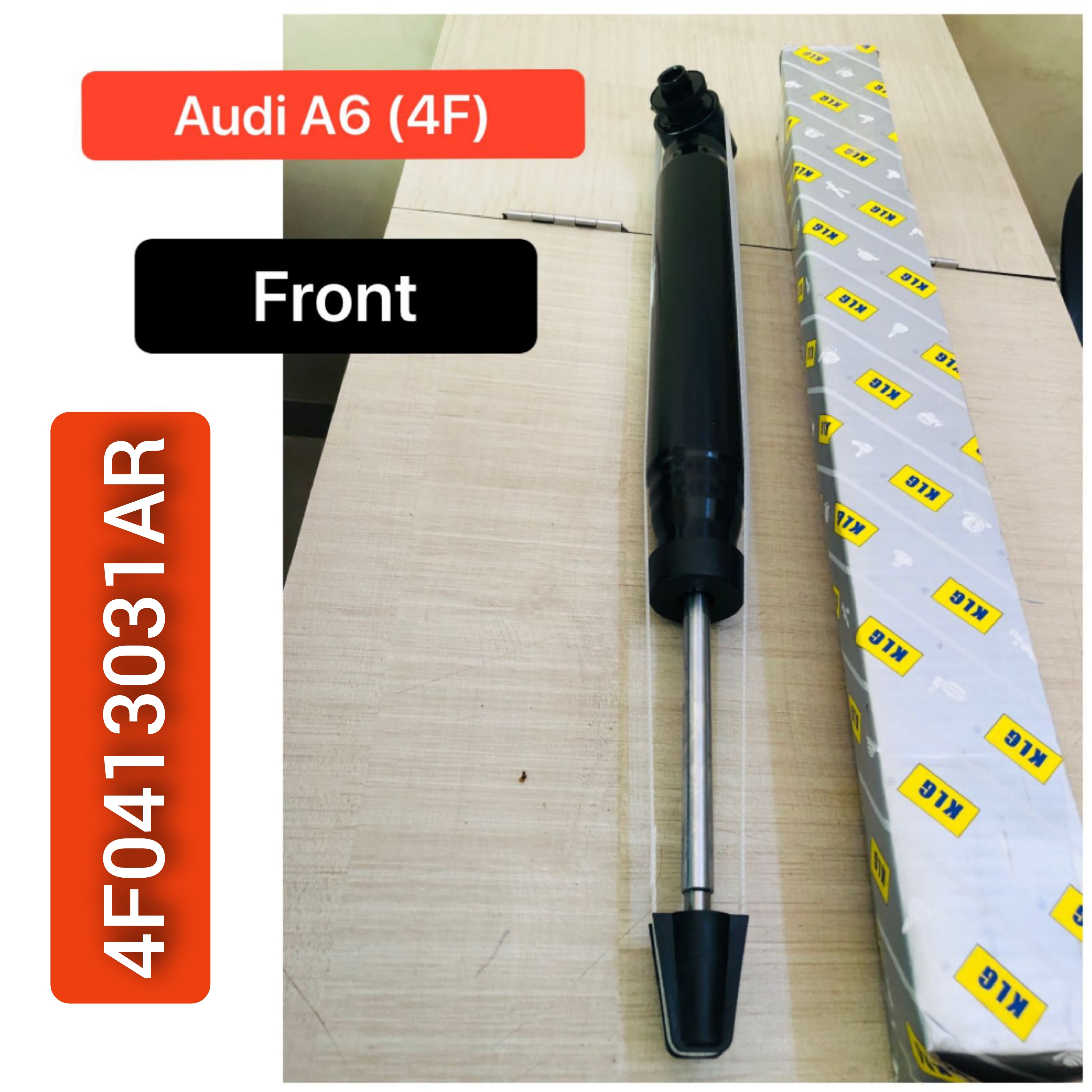 Front (Left & Right Same) Shock Absorber 4F0413031AR Compatible With AUDI A6 C6 (4F2) | A6 / S6 (1 Set)