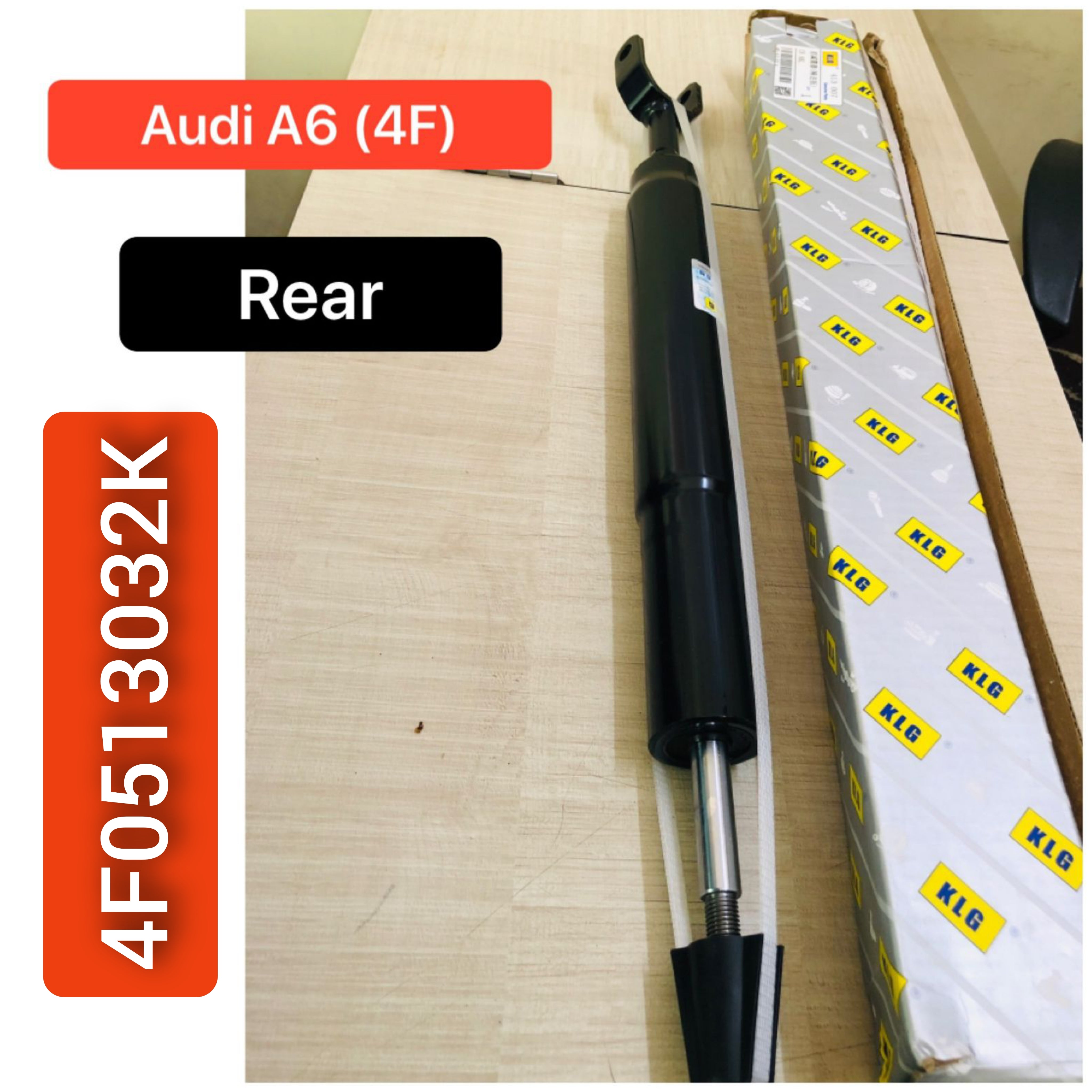 Rear (Left & Right Same)  Shock Absorber 4F0513032AK 4F0513032K Compatible With AUDI A6 C6 (4F2) | A6 / S6