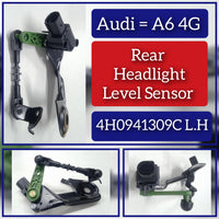 Rear Left Headlight Level Sensor 4H0941309C Compatible With AUDI A6 C7 4G2 & A7 & A8 D4 & Q5