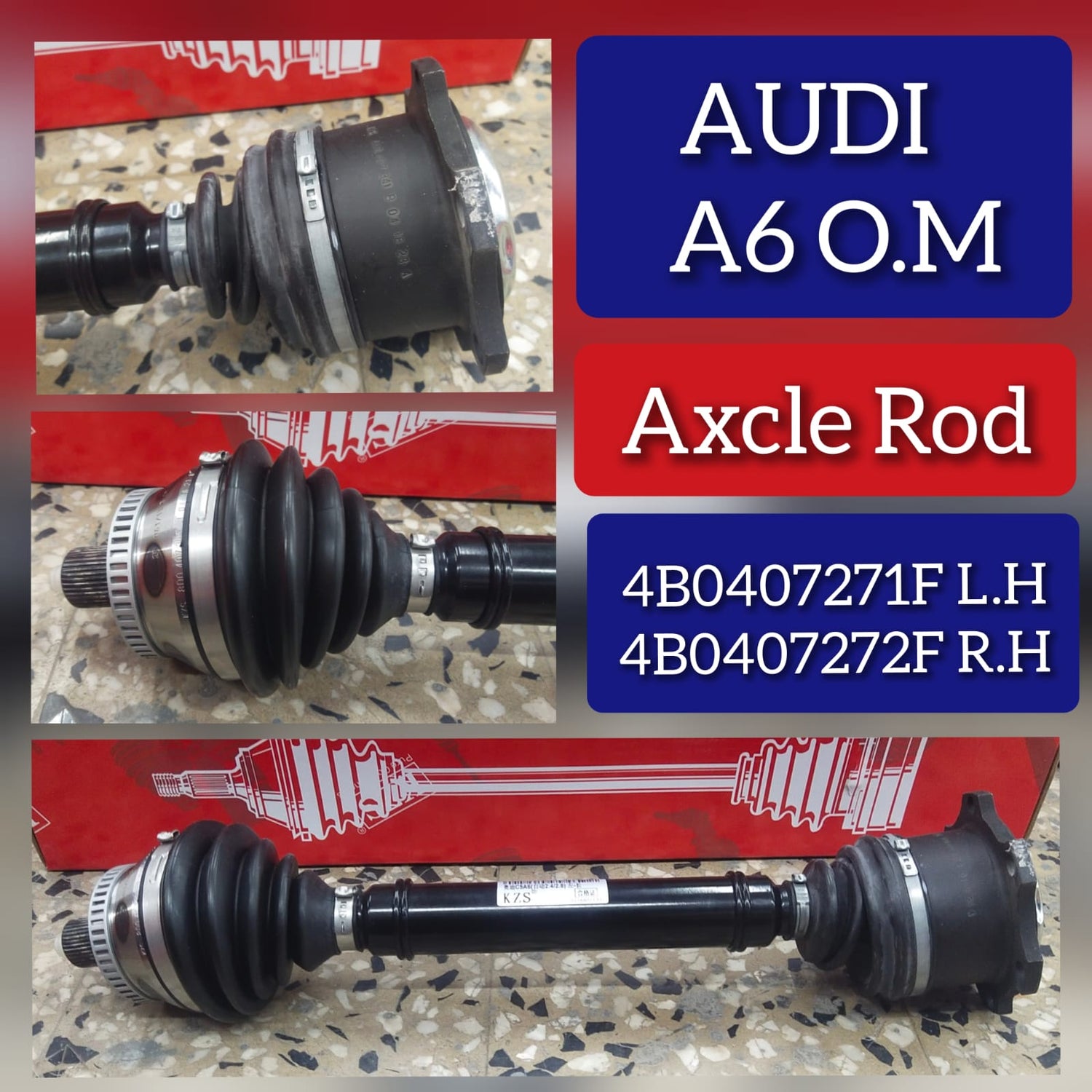 Front Right Axle Shaft 4B0407272F Compatible With AUDI A6