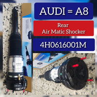 Rear Air Suspension Shock Absorber Strut 4H0616001M Compatible With AUDI A8 D4 (4H2, 4H8, 4HC, 4HL) | A8 / S8 | A8L (2010-18)