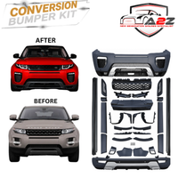 Conversion Bumper Body Kit Compatible With Land Range Rover Evoque 2010-2015 Upgrade To Land Range Rover Evoque 2017 (Shipping Cost Not Included In Price)