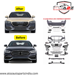 Complete Conversion Body Kit Compatible With Mercedes Benz S Class W223 (2021-2025) Upgrade To Mercedes Benz Maybach Bumper Body Kit (Shipping Cost Not Included In Price)