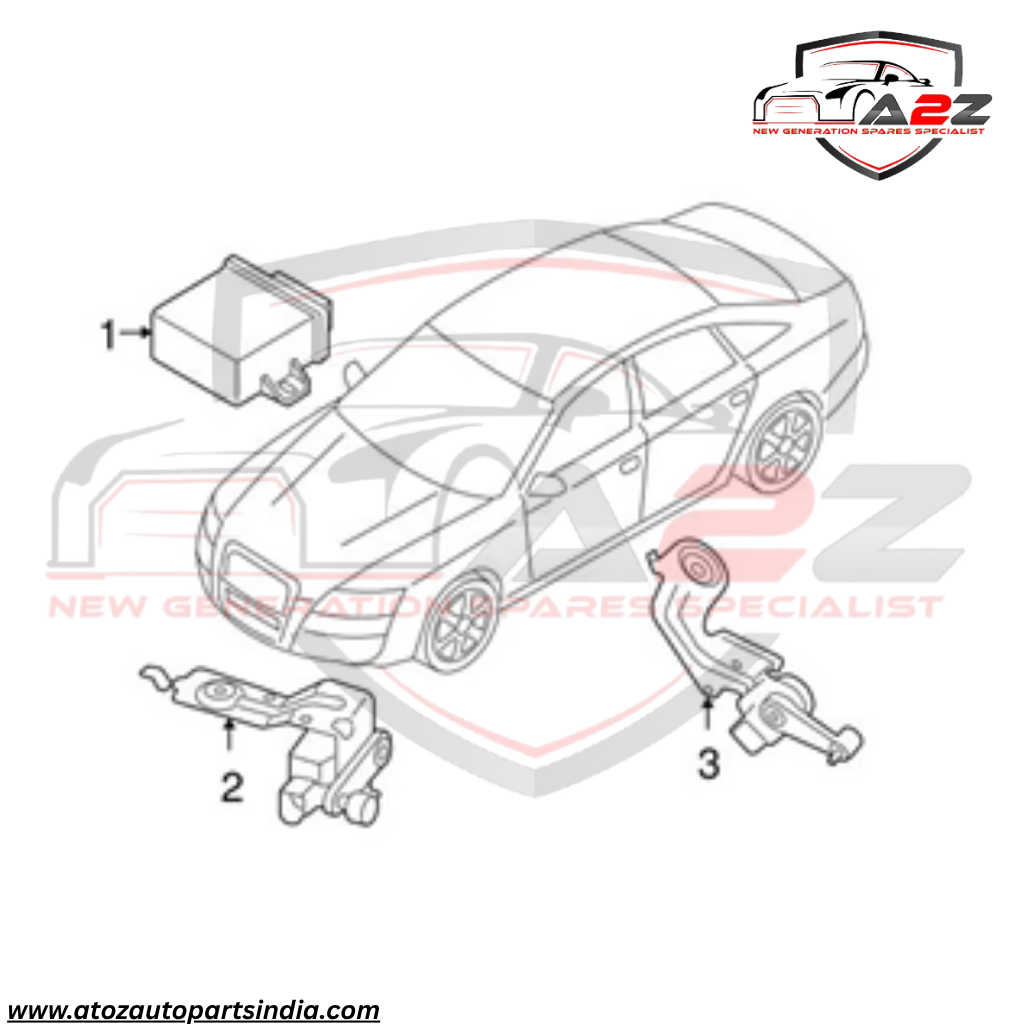 Front Left Headlight Level Sensor 4F0941285F Compatible With  AUDI A6 C6 (4F2) | A6 / S6
