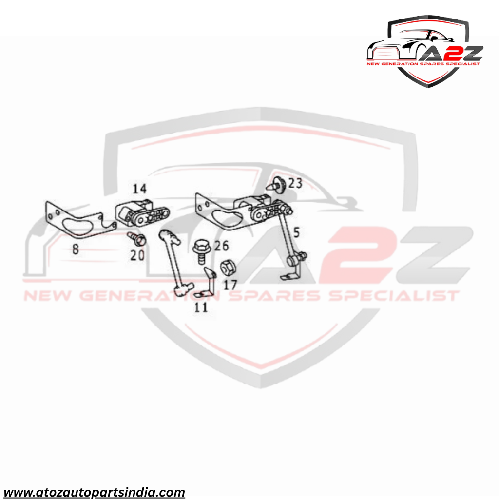 Height Level Sensor A0105427717 105427717 Compatible With MERCEDES-BENZ C-CLASS W203 & CLS C219 & E-CLASS W210 W211 & S-CLASS W221 & GL-CLASS X164