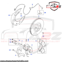 Brake Pad Wear Sensor T4N16082 & T2H2092 Compatible With JAGUAR XE (X760)