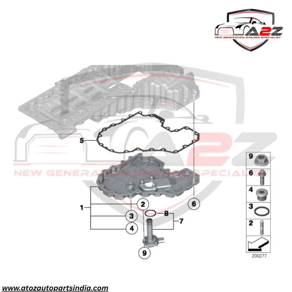 Oil Level Sensor 12617607910 12610412430 12610422012 12617506689 12617540351 12617549805 12617567723 Compatible With BMW 3 Series E90 & 5 Series E60 F10 & 6 Series Convertible F12 & 7 Series F02 E66 & X5 E70 & X6 E71, E72 & Z4 Roadster E89