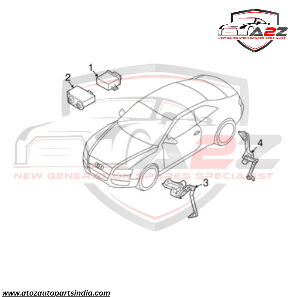 Rear Left Headlight Level Sensor 4H0941309C Compatible With AUDI A6 C7 4G2 & A7 & A8 D4 & Q5