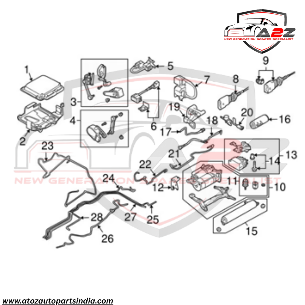 Front Left Headlight Level Sensor 7L0616213D Compatible With AUDI Q7 4LB