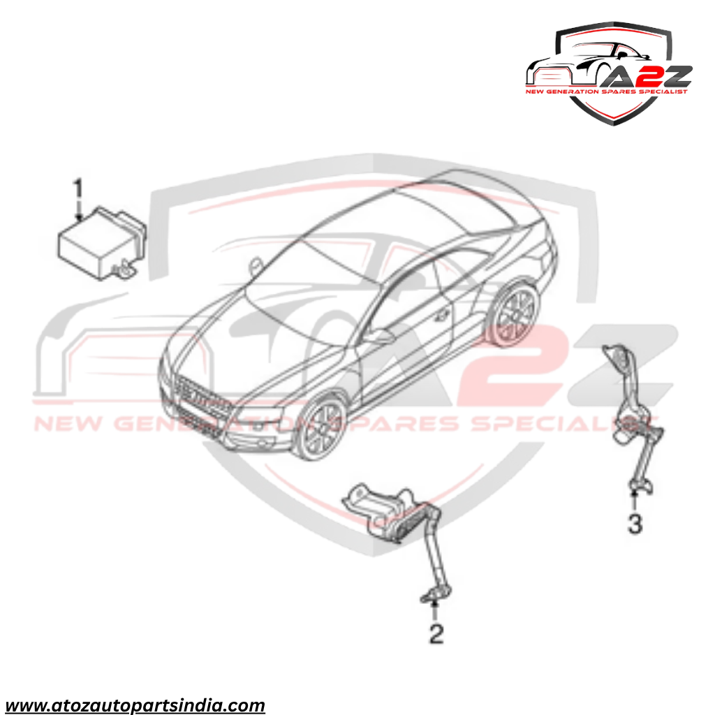 Rear Left Headlight Level Sensor 8K0941309E Compatible With AUDI A4 B8 (8K2) | A4 / S4 & A5
