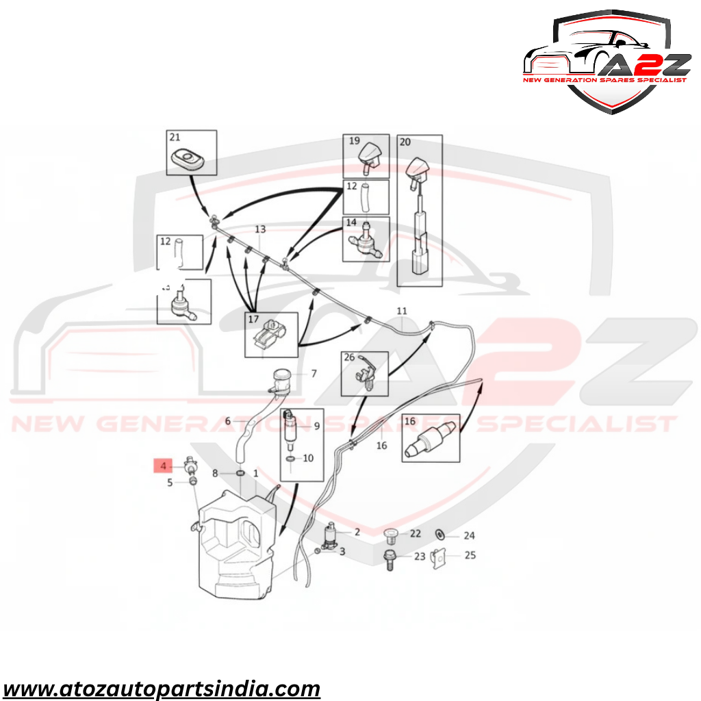 Fuel Level Sensor Flap Actuator 31333888 & 32237467 & 32430609 & 30784331 Compatible With VOLVO XC60 I SUV (156)  (2009-17)