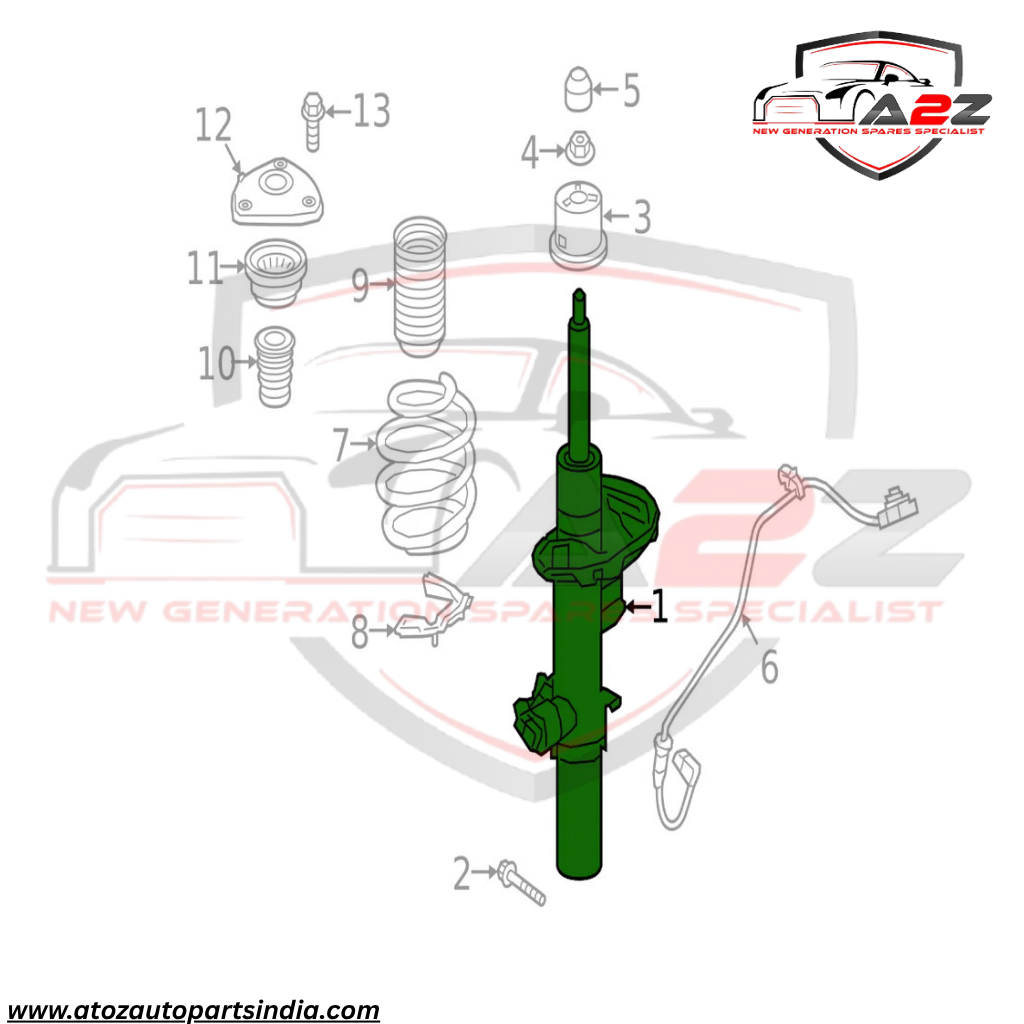 Front Left Air Suspension Shock Absorber Strut 31476293 Compatible With VOLVO XC40