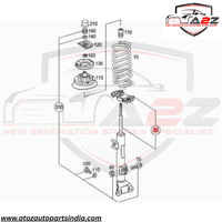 Front (Left & Right Same) Air Suspension Shock Absorber With Spring 2033205330 Compatible With MERCEDES-BENZ C-CLASS W203