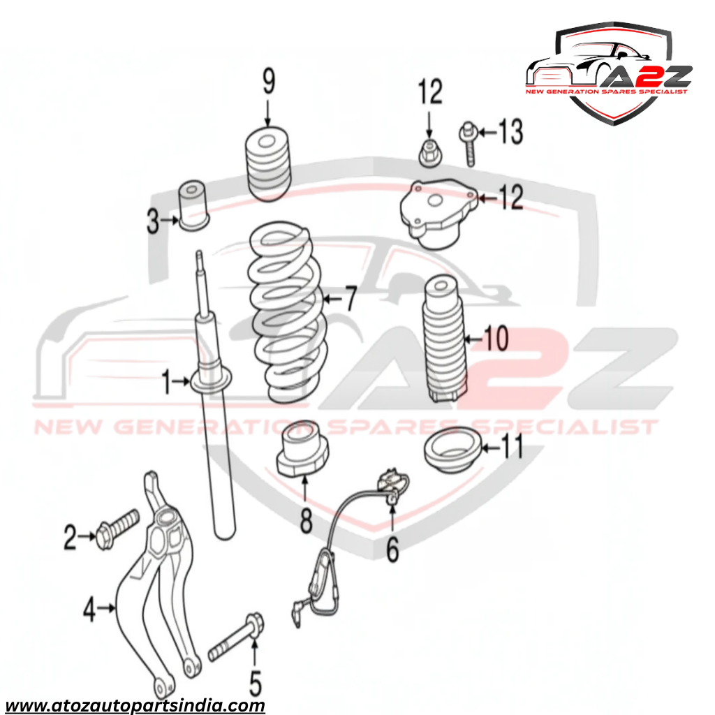 Front Left Air Suspension  Shock Absorber Strut 31476797 31658442 Compatible With VOLVO S90 & V90 (2017-25)