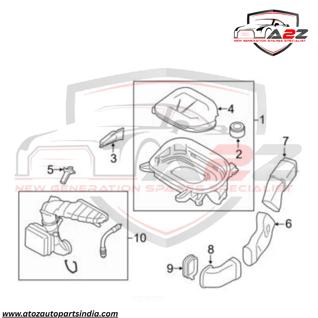 Air Flow Masse Meter Sensor 13628506408 Compatible With BMW 3 Series F30 & 5 Series F10 &  X3 F25 & MINI COUNTRYMAN (R60)