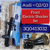 Front Air Suspension Electric Shock Absorber Strut 3Q0413032 3Q0413031AK Compatible With AUDI A3 Limousine (8VS, 8VM) | A3 / S3 & Q2 (GAB, GAG) & SKODA KODIAQ I (NS6, NS7, NV7) & OCTAVIA III (5E3, NL3, NR3) & SUPERB III (3V3) & VW GOLF VII Van (5G1)