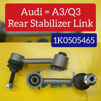 Rear Axle Sway Bar End Stabilizer Link Right & Left 1K0505465AA 5Q0505465C Set Compatible With AUDI A3 Q3 TT & SKODA OCTAVIA II (1Z3) | LAURA & SUPERB II (3T4)